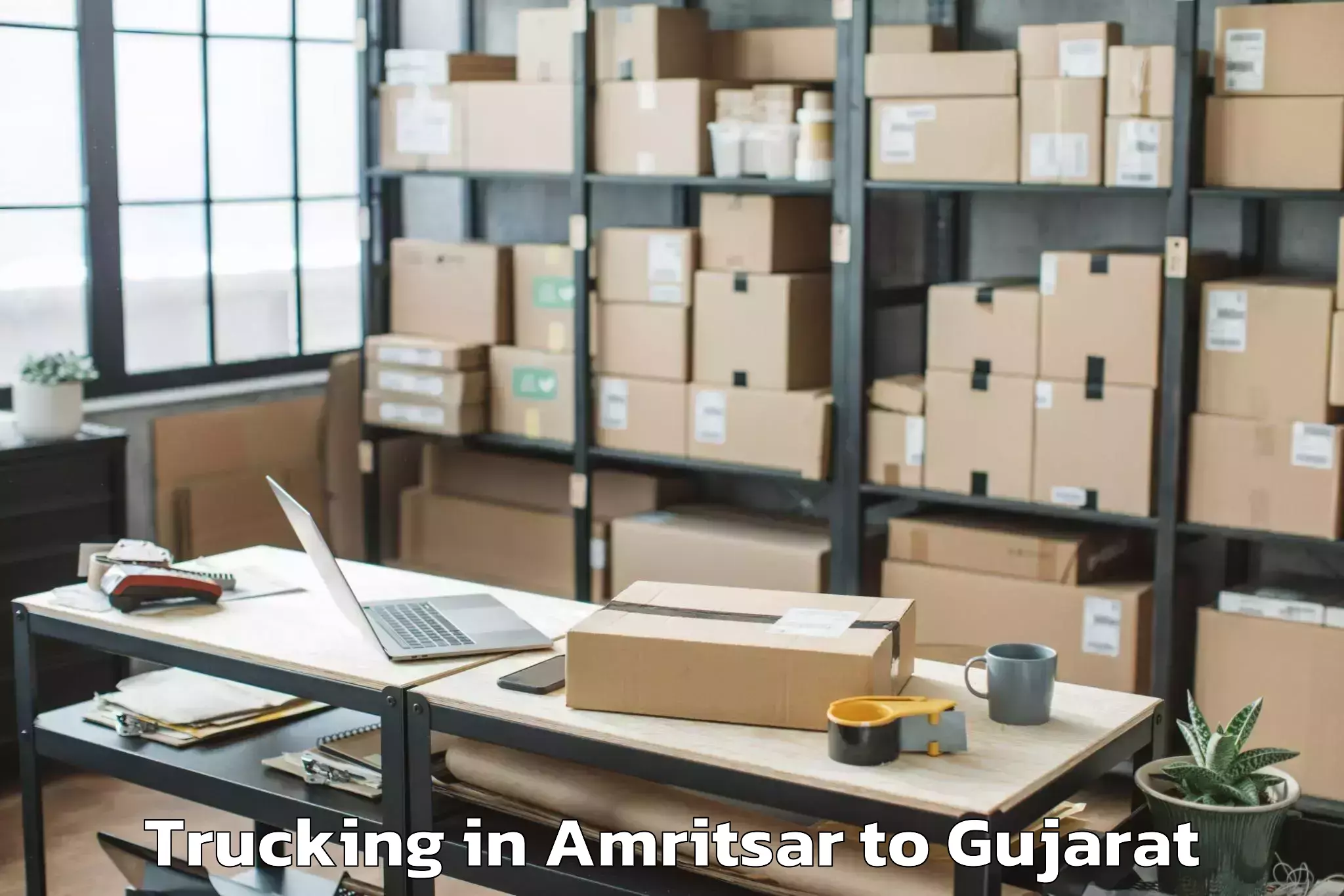 Affordable Amritsar to Saurashtra University Rajkot Trucking